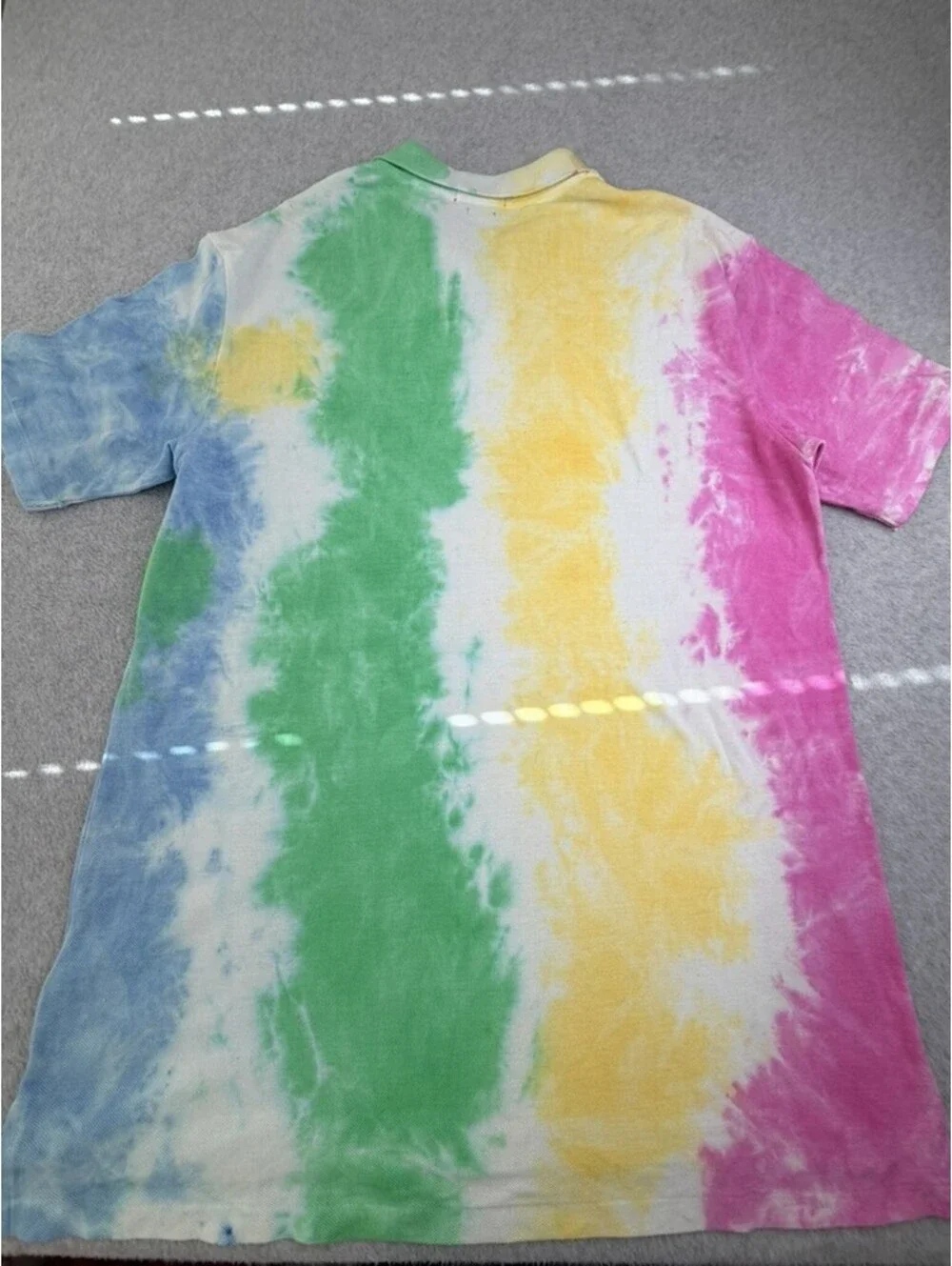 New Polo Ralph Lauren Mens Polo Shirt LT Multicolor Tie Dye Classic Fit